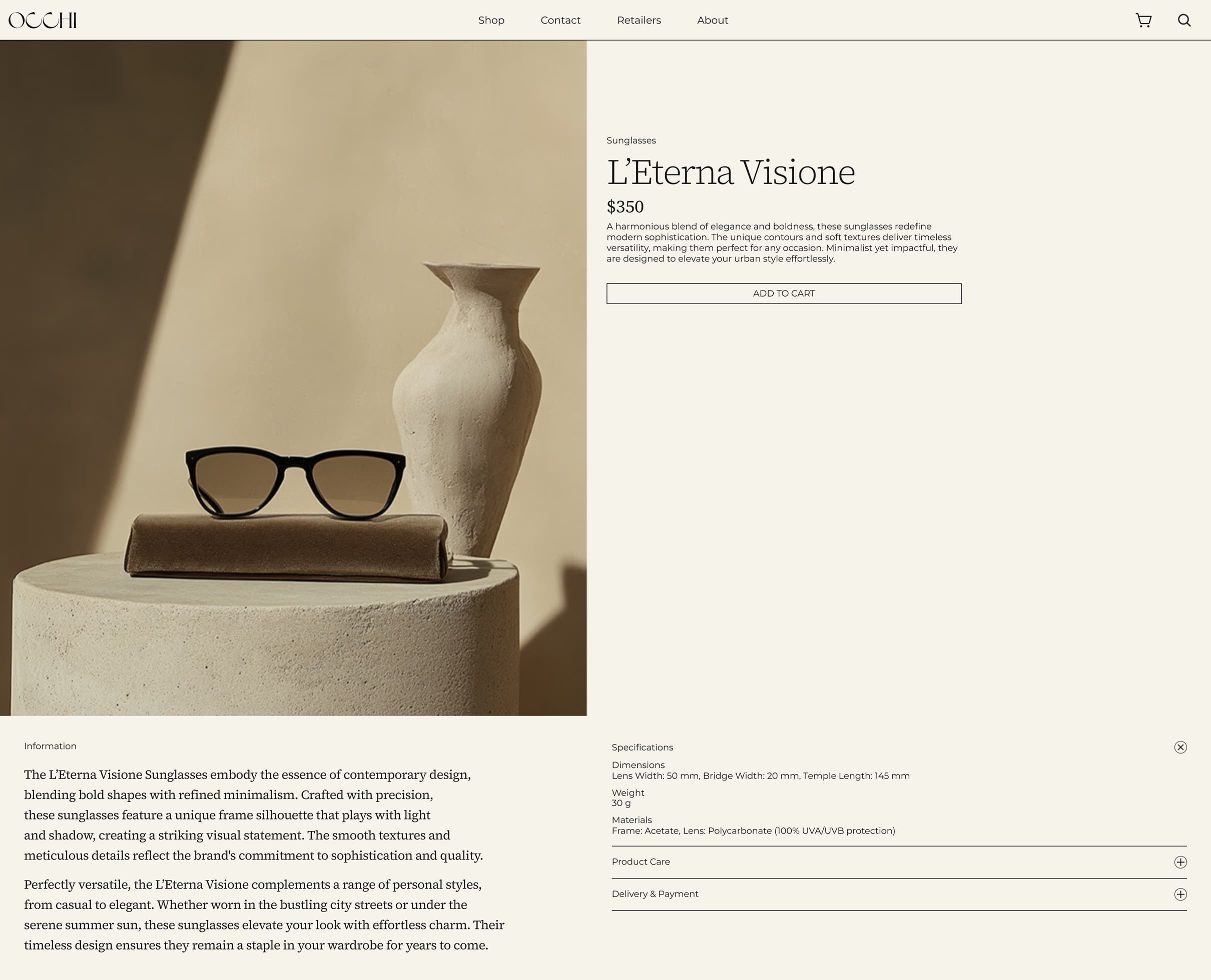 Occhi brand content image