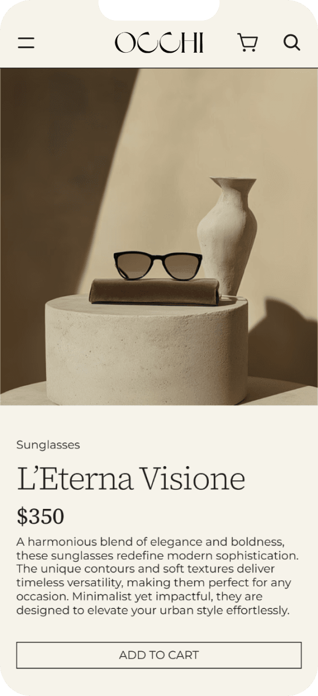 Occhi brand content image